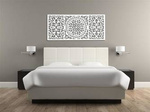 DEKORACYJNY OBRAZ AŻUROWY 3D, DEKORACJA ŚCIENNA, GIOVANNA,ORNAMENT, PANEL 53 x 120 cm, BIAŁY