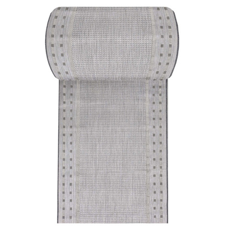 Chodnik sznurkowy na metry Zara 11 szary – dwustronny, wewnętrzny i zewnętrzny, szer. 80 cm