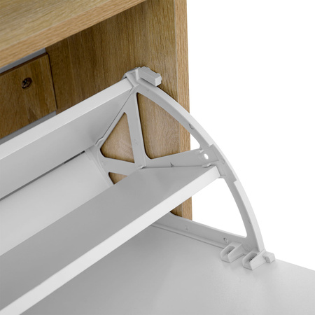 Szafka na buty klapowa do przedpokoju - Regał na obuwie - VASAGLE LBC04NW