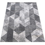 Dywan cieniowany geometryczny nowoczesny VISTA 01 szary 80x150 cm