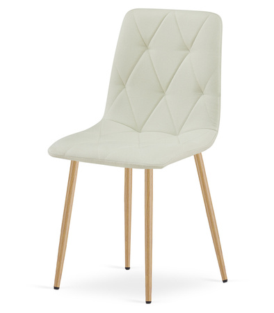 "Krzesło LIBRA - beż materiał / nogi kolor drewna x 2"