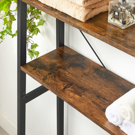 Regał łazienkowy nad toaletę - Szafka 3-poziomowa nad pralkę lub WC VASAGLE BTS005B01