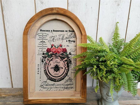 RUSTYKALNA DEKORACJA ŚCIENNA, PSZCZOŁA, VINTAGE, RETRO STYL