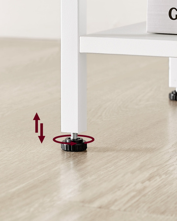 Szafka nocna z szufladą - Biały stolik nocny - Nakastlik - VASAGLE LGS021W14