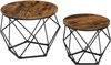 Zestaw dwóch stolików kawowych - Loftowe stoliki do salonu (2 sztuki) VASAGLE LET040B01V1