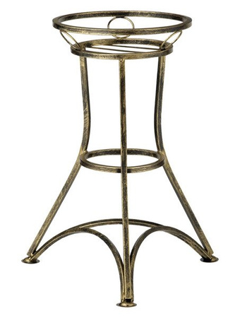 Kwietnik metalowy vintage na 1 doniczkę TRIUMF / stojak na kwiaty [wys. 53 cm]