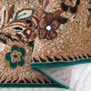 Dywan tradycyjny w kwiaty BCF Alfa 01 zielony 40x60 cm