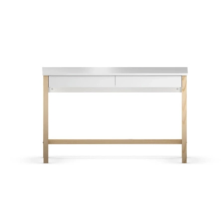 Biurko VERYSIMPL B-DES5/2 z dwiema szufladami — drewniany stelaż, nowoczesny design, wybór kolorów