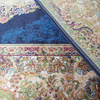 Dywan klasyczny luksusowy jak z jedwabiu Qum Silk 01 granatowy 400x500 cm