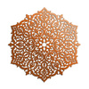 DEKORACYJNY PANEL AŻUROWY, ROZETA MAROKAŃSKA, DEKORACJA ŚCIENNA 3D, ORNAMENT, 60 cm, BIAŁY