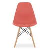 Krzesło OSAKA w kolorze cynober - Plastikowe krzesło o malinowym zabarwieniu