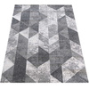 Dywan cieniowany geometryczny nowoczesny VISTA 01 szary 240x330 cm