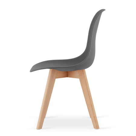 Krzesło KITO ciemnoszare / nogi naturalne x 1