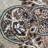 Dywan klasyczny w kwiaty brązowy BCF Alfa 09 – 60x100 cm