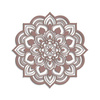 DEKORACYJNY PANEL AŻUROWY, MANDALA, KWIAT, DEKORACJA ŚCIENNA 3D, ORNAMENT,60 cm, RÓŻOWY