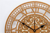 Oryginalny zegar ścienny WIKTORIAŃSKI z piękną ażurową tarczą w kolorze drewna sosna, ORNAMENTI