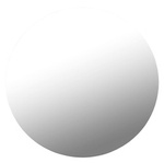 Okrągłe lustro bez ramy 80cm - Minimalistyczne ścienne lustro