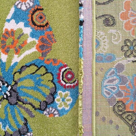 Dywan dziecięcy Motylki Bella 114 zielony 400x500 cm