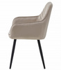 "Krzesło NANA - ciemny beż aksamit / nogi czarne x 1"