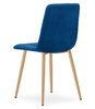 "Krzesło KARA - granat aksamit / nogi kolor drewna x 1"