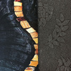 Dywan czarno złoty wzór drewno BLACK and GOLD 11 - 60x100 cm