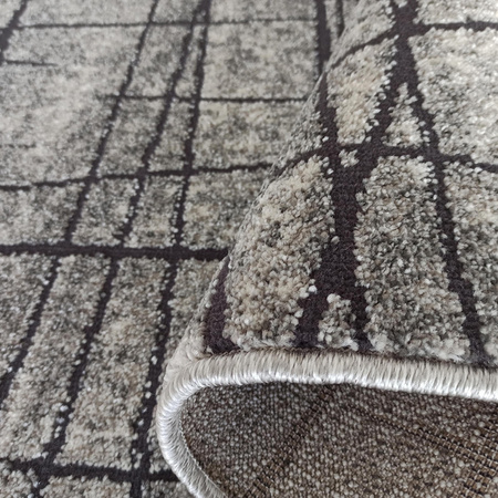 Dywan wycinany do salonu ENIGMA 08 szary 200x290 cm