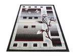 Dywan tradycyjny z kwiatem OTTO 02 szary czerwony 80x150 cm