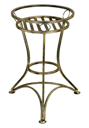 Kwietnik metalowy vintage na 1 doniczkę STYL / stojak na kwiaty [wys. 53 cm]