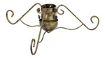 Duży metalowy stojak choinkowy vintage z pojemnikiem na wodę / średnica 86 cm, wys. 25 cm