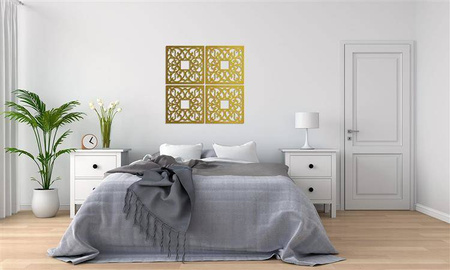 DEKORACYJNE PANELE AŻUROWE, ZESTAW 4 DEKORÓW ŚCIENNYCH CORNEILLE, SHABBY CHIC, FRANCUSKI STYL, BIAŁY