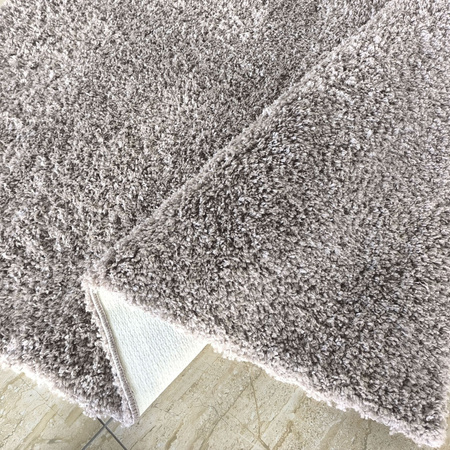 Dywan gęsty i miękki Kamel typu Shaggy ciemny beżowy 60x100 cm