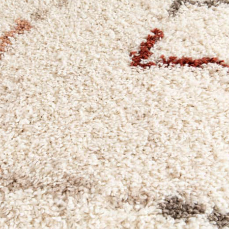 Jasny dywan 120x170 / Santo 04 - Nowoczesny, włochaty dywan z długim włosiem, typu shaggy