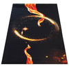 Dywan czarno złoty abstrakcyjny nowoczesny BLACK and GOLD 15 - 60x100 cm