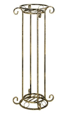 Kwietnik metalowy klasyczny na dwie doniczki KOLUMNA GRECKA / stojak na kwiaty [wys. 109 cm]