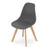 Krzesło KITO ciemnoszare / nogi naturalne x 1