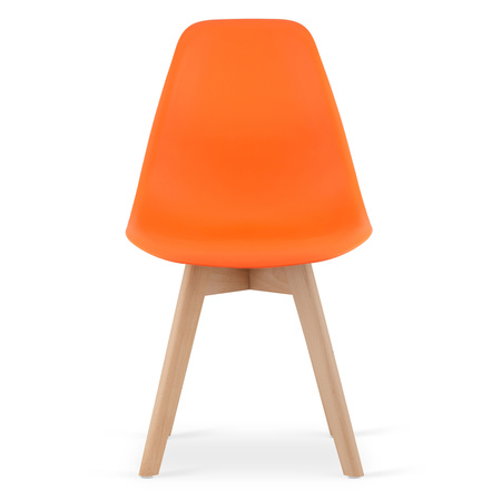 Krzesło KITO pomarańcz / nogi naturalne x 1