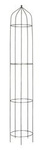 Metalowy obelisk ogrodowy / pergola kolumnowa / podpórka do pnączy / wys. 190 cm. szer. 30 cm