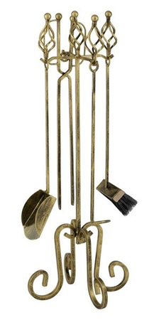 Zestaw kominkowy / komplet akcesoriów do kominka FOCUS / zestaw przyborów kominkowych