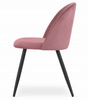 Tapicerowane krzesła BELLO - Ciemno-różowe krzesła pokryte aksamitem (zestaw 2)