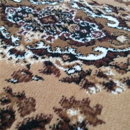 Dywan owalny brązowy klasyczny Rozeta BCF Alfa 06 - 150x210 cm