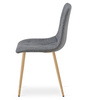 "Krzesło LIBRA - ciemny szary materiał / nogi kolor drewna x 3"