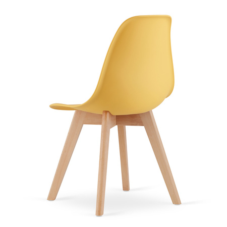 Krzesło KITO musztarda / nogi naturalne x 1