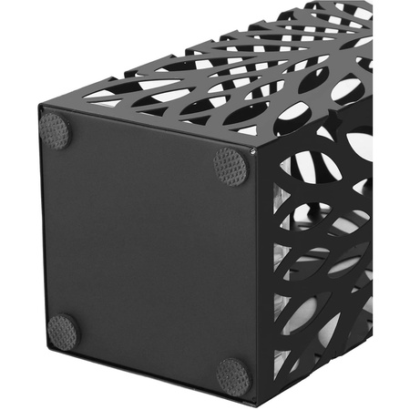 Metalowy parasolnik - Czarny nowoczesny stojak na parasole - SONGMICS LUC48B