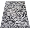 Klasyczny szary dywan do salonu Liście i Kontury Panamero 21 - 80x150 cm