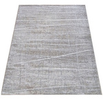Beżowy dywan w nowoczesnym stylu do salonu - wzór paski ENIGMA 05 - 160x220 cm