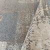 Dywan przecierany vintage szary stalowy ROXANNE - 80x150 cm