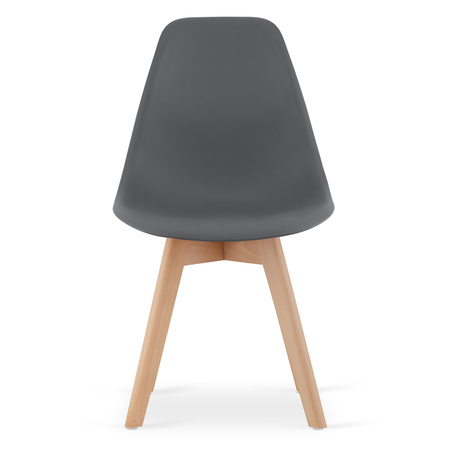 Krzesło KITO ciemnoszare / nogi naturalne x 1