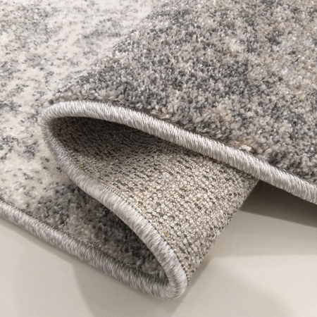 Dywan szary geometryczny nowoczesny do salonu VISTA 05 – 240x330 cm