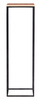Stojak nowoczesny industrialny metalowy z drewnianą półką / postument / kwietnik wys. 104 cm