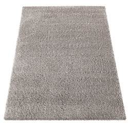 Beżowy dywan Shaggy 80x150 / Santo - Jasny włochacz, gruby dywan z długim włosiem